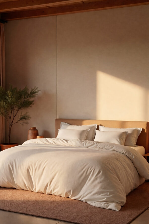 Royal plain bed sheet set, 4 pcs - طقم سرير رويال ساده ٤ق royal