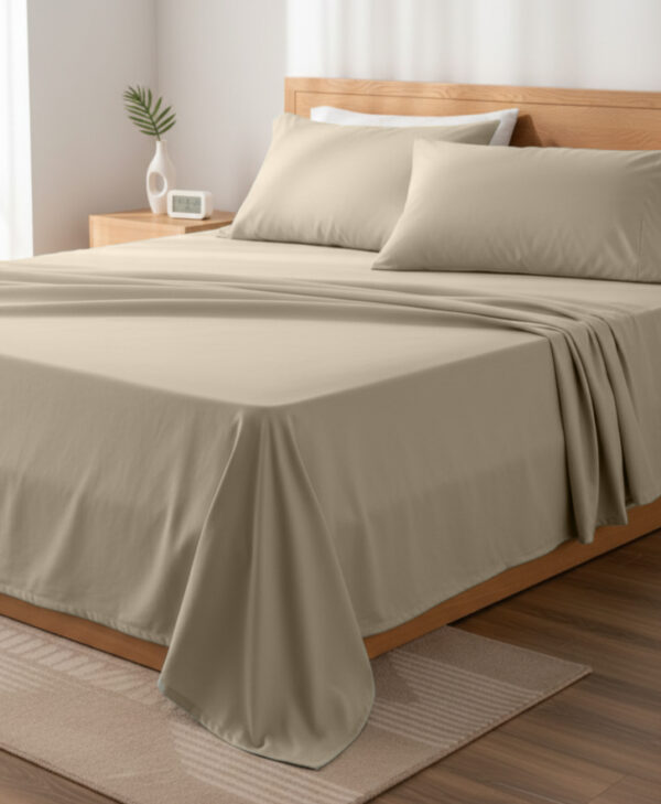 Nouval bed sheet set , 4 pcs - طقم نوفال ساده ٤ق
