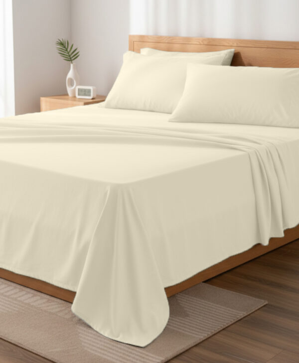 Nouval bed sheet set , 4 pcs - طقم نوفال ساده ٤ق