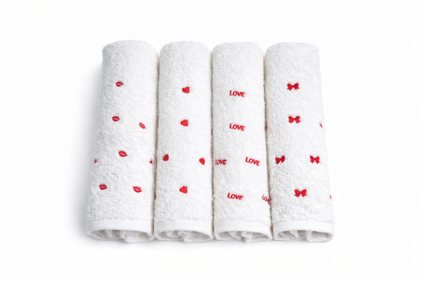 Monamour Towels 50 × 100 , 4 pcs - ع فوطة الحسن والحسين مونامور٥٠-٤ف