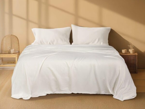 Noval Solid Bed Set – 4 Pieces