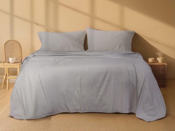 Noval Solid Bed Set – 4 Pieces