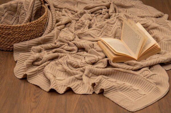 Aran Knit Bedspread – 1 Piece