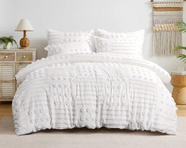 Boho Capitonné Bedspread Set – 3 Pieces