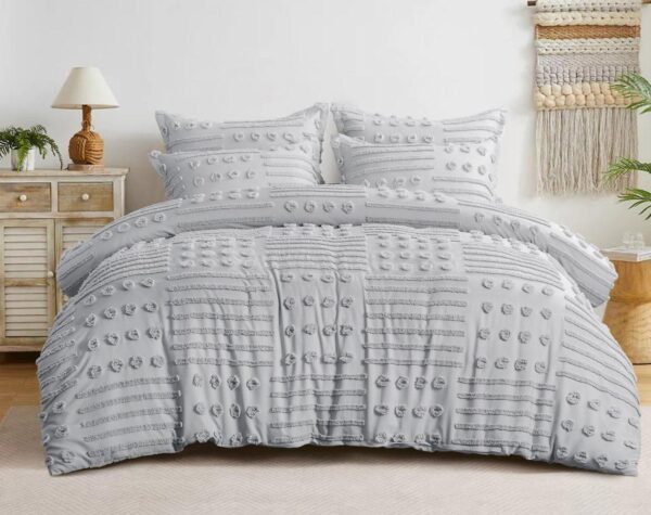 Boho Capitonné Bedspread Set – 3 Pieces